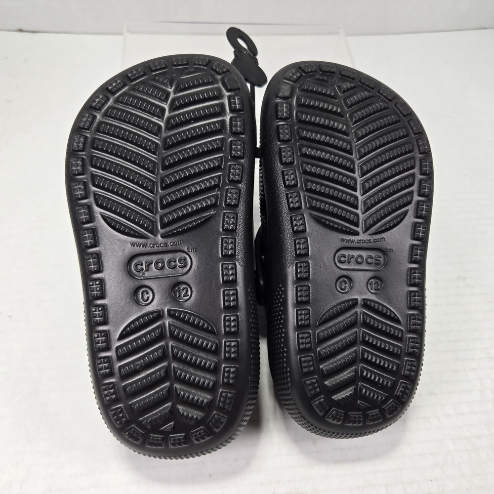 CROCS Unisex Classic Cutie Clog Black Slip-on Sandals Size C12 Toddler - Picture 6 of 10